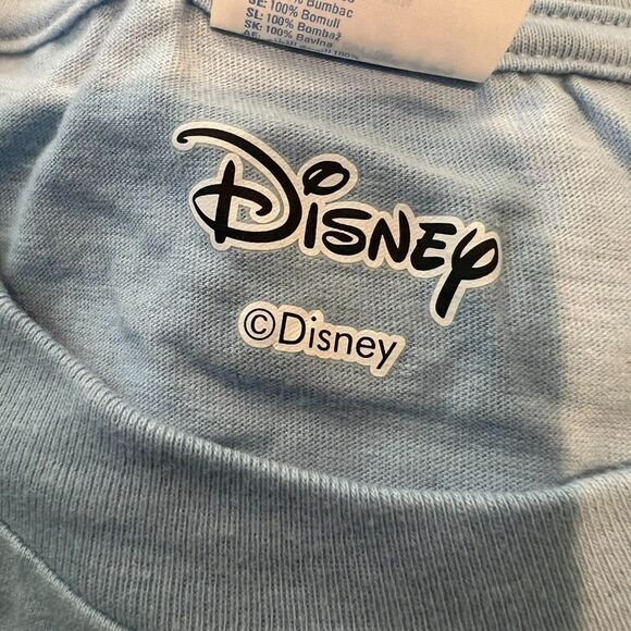 Women's Minnie Mouse Short Sleeve 100% Cotton T-Shirt- Disney, Light Blue, Small - Picture 3 of 7